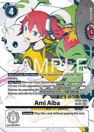 Image for Ami Aiba (SP) (BT22-093 SR) (Cyber Eden) - Digimon Card Game