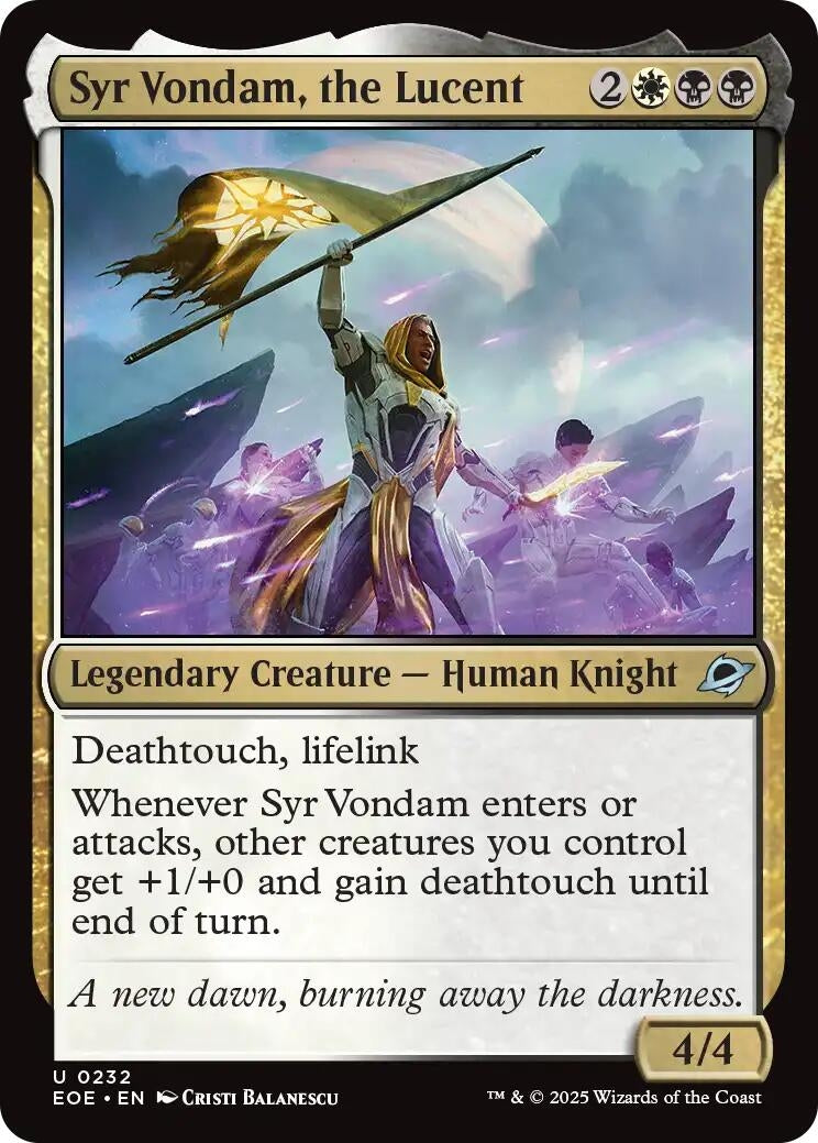 Syr Vondam, the Lucent (232) (EOE)