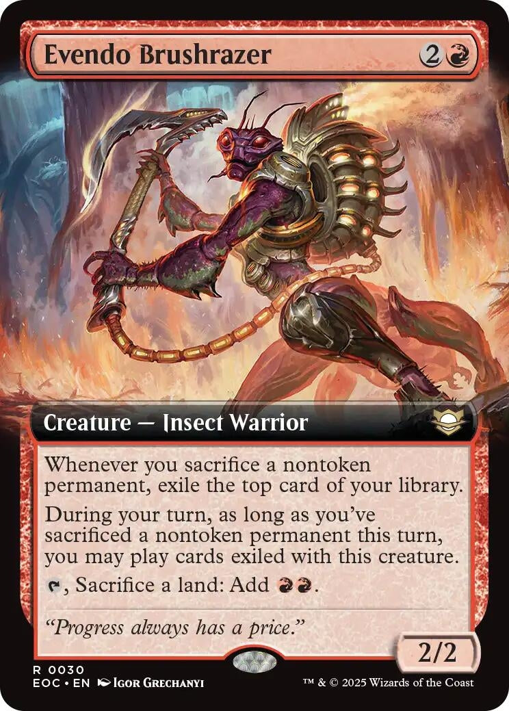 Image for Evendo Brushrazer (Extended Art) (30) (Commander: Edge of Eternities) - Magic: The Gathering