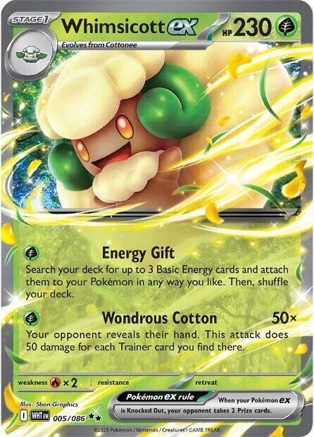 Whimsicott ex (005/086) (SV: White Flare)