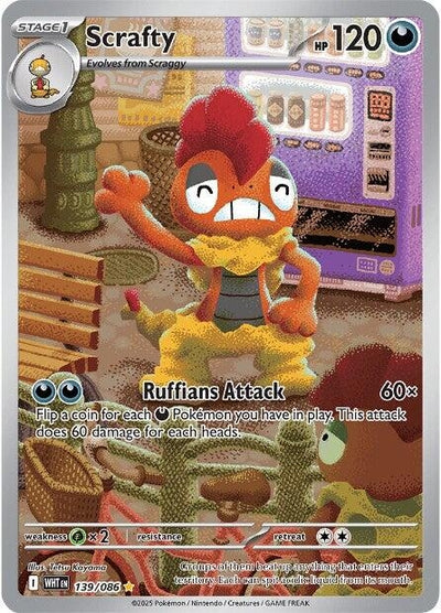 Scrafty (139/086) (SV: White Flare)