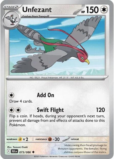 Unfezant (073/086) (SV: Black Bolt)