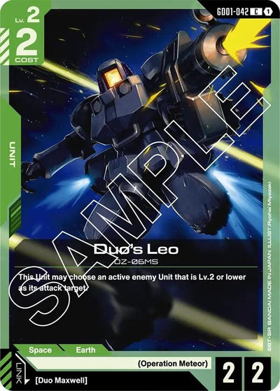 Duo's Leo (GD01-042) [Newtype Rising]