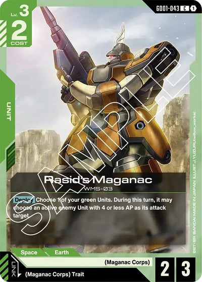 Rasid's Maganac (GD01-043) [Newtype Rising]