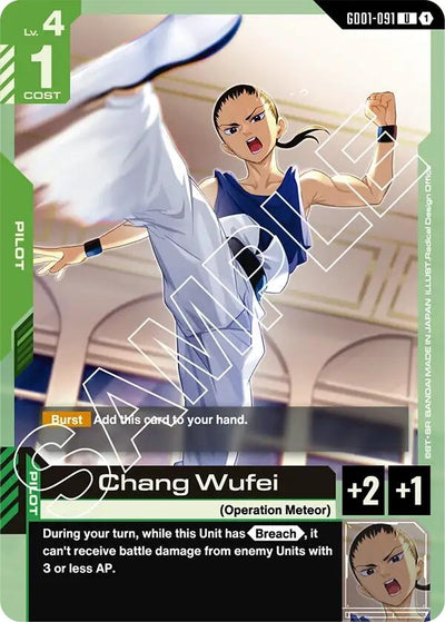 Chang Wufei (GD01-091) [Newtype Rising]
