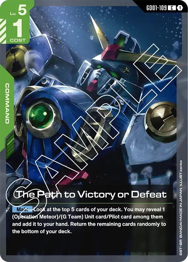 The Path to Victory or Defeat (GD01-109) [Newtype Rising]