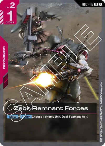 Zeon Remnant Forces (GD01-115) [Newtype Rising]