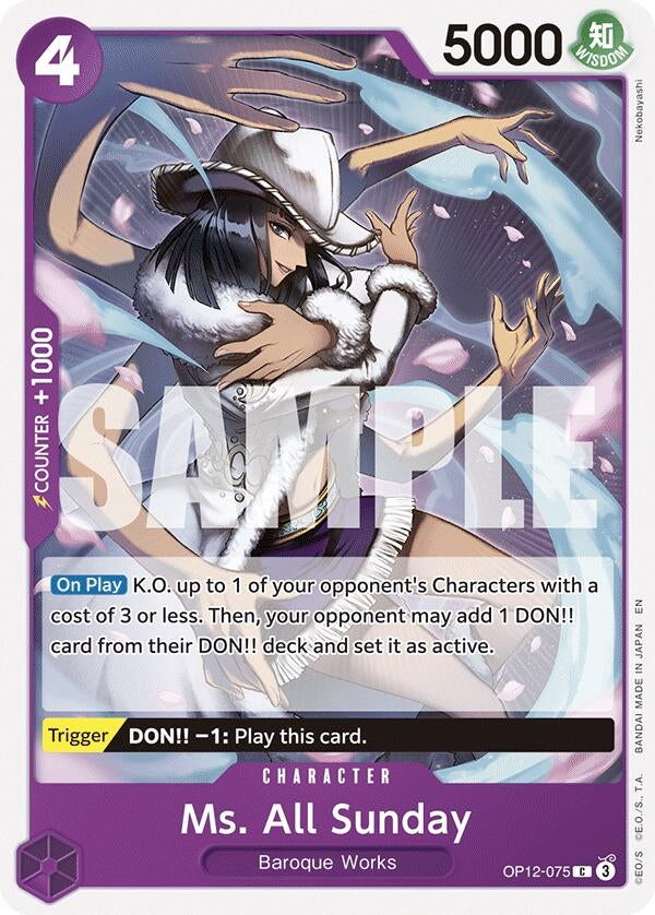 Ms. All Sunday (OP12-075) (Legacy of the Master)