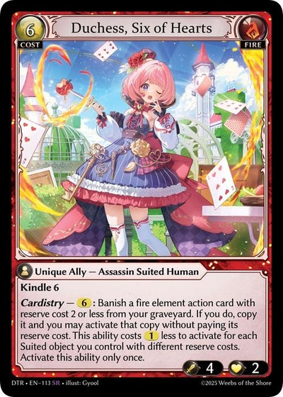 Duchess, Six of Hearts (113) (Distorted Reflections)