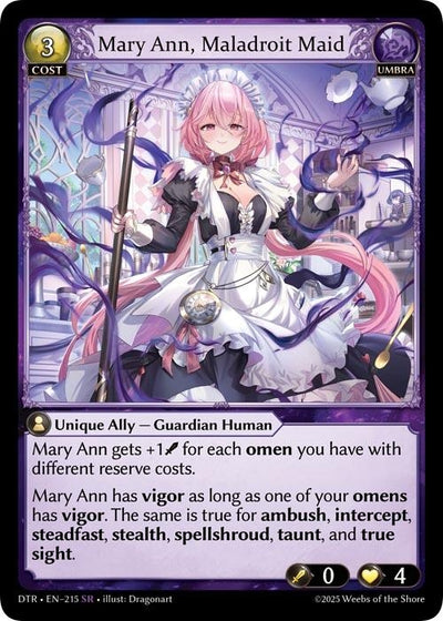 Mary Ann, Maladroit Maid (215) (Distorted Reflections)