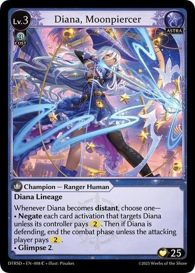 Diana, Moonpiercer (8) (Distorted Reflections Starter Decks)
