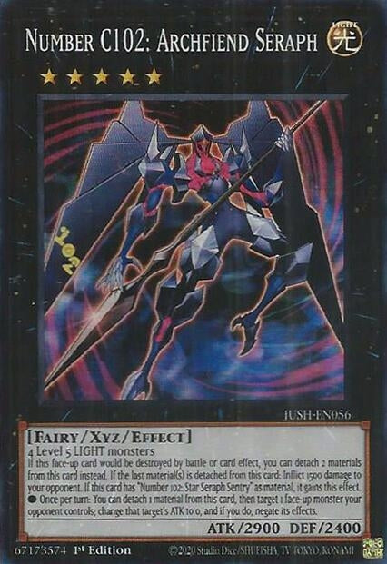 Number C102: Archfiend Seraph (JUSH-EN056) (Justice Hunters)
