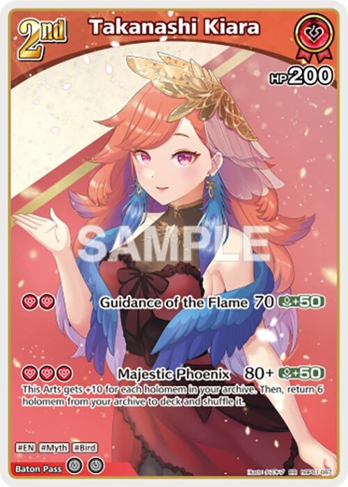 Image for Takanashi Kiara (RR) (hBP01-067) (Blooming Radiance) - hololive OFFICIAL CARD GAME