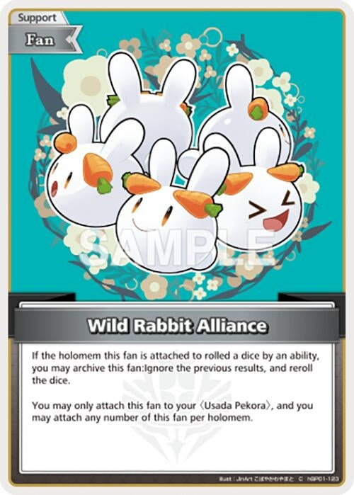 Image for Wild Rabbit Alliance (C) (hBP01-123) (Blooming Radiance) - hololive OFFICIAL CARD GAME