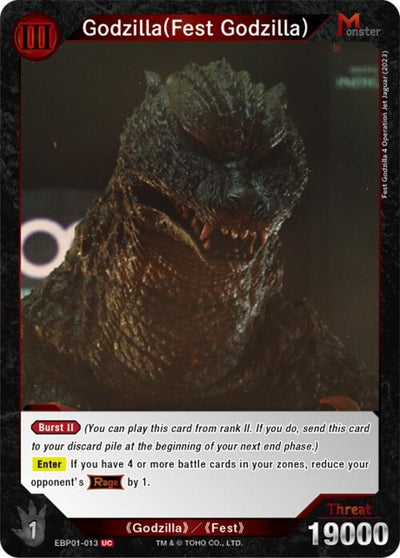 Godzilla (Fest Godzilla) (EBP01-013) (EBP01-013) (Booster Set 1: Godzilla VS. Godzilla)