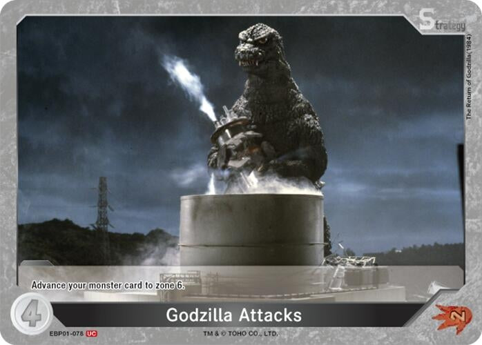 Image for Godzilla Attacks (EBP01-078) (EBP01-078) (Booster Set 1: Godzilla VS. Godzilla) - Godzilla Card Game