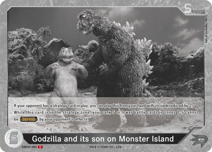 Image for Godzilla and its son on Monster Island (EBP01-080) (EBP01-080) (Booster Set 1: Godzilla VS. Godzilla) - Godzilla Card Game
