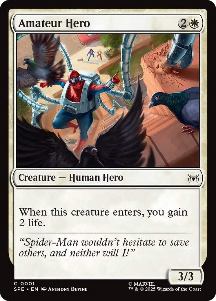 Image for Amateur Hero (1) (Marvel's Spider-Man: Eternal-Legal) - Magic: The Gathering