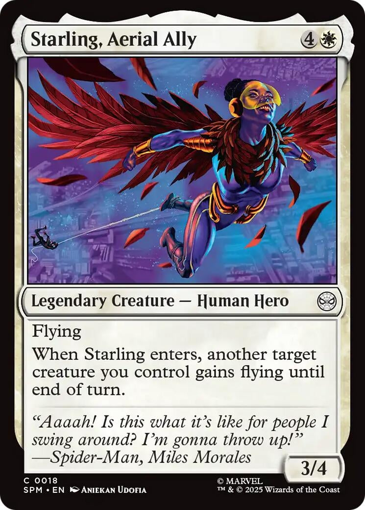 Image for Starling, Aerial Ally (18) (Marvel's Spider-Man) - Magic: The Gathering