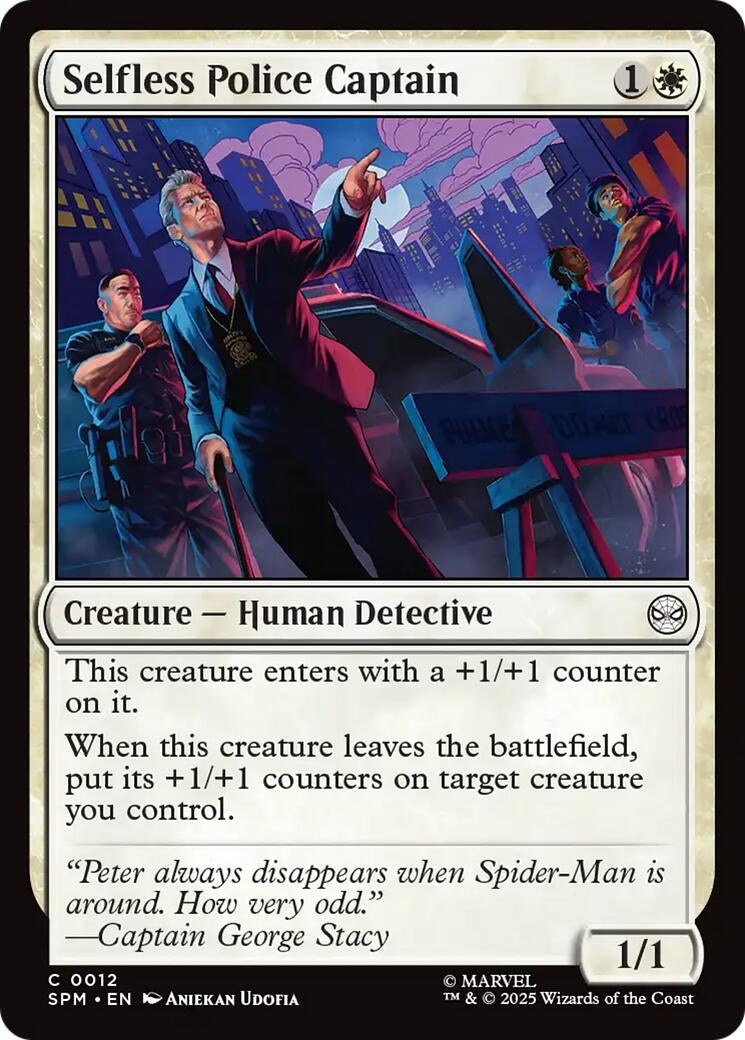 Image for Selfless Police Captain (12) (Marvel's Spider-Man) - Magic: The Gathering
