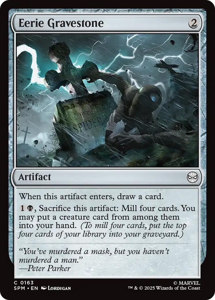 Image for Eerie Gravestone (163) (Marvel's Spider-Man) - Magic: The Gathering