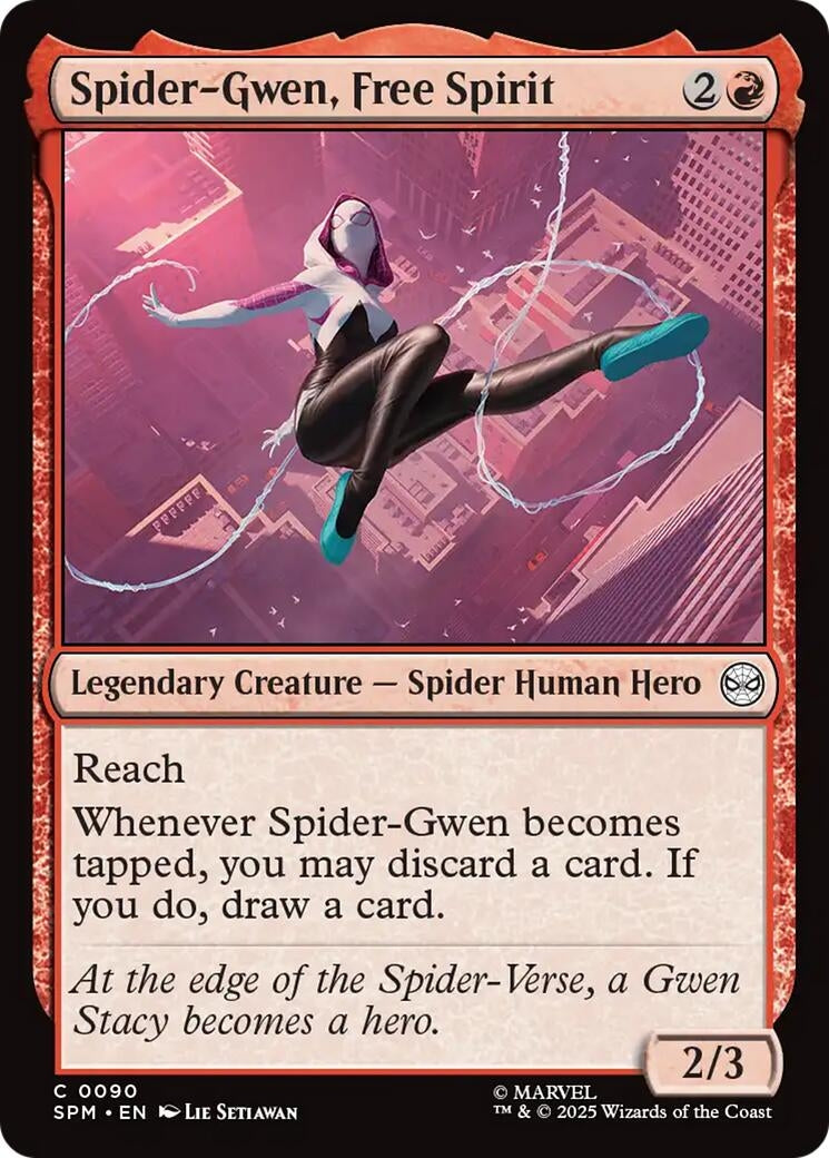 Image for Spider-Gwen, Free Spirit (90) (Marvel's Spider-Man) - Magic: The Gathering