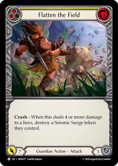 Flatten the Field (Yellow) (MPG077) (Mastery Pack Guardian)