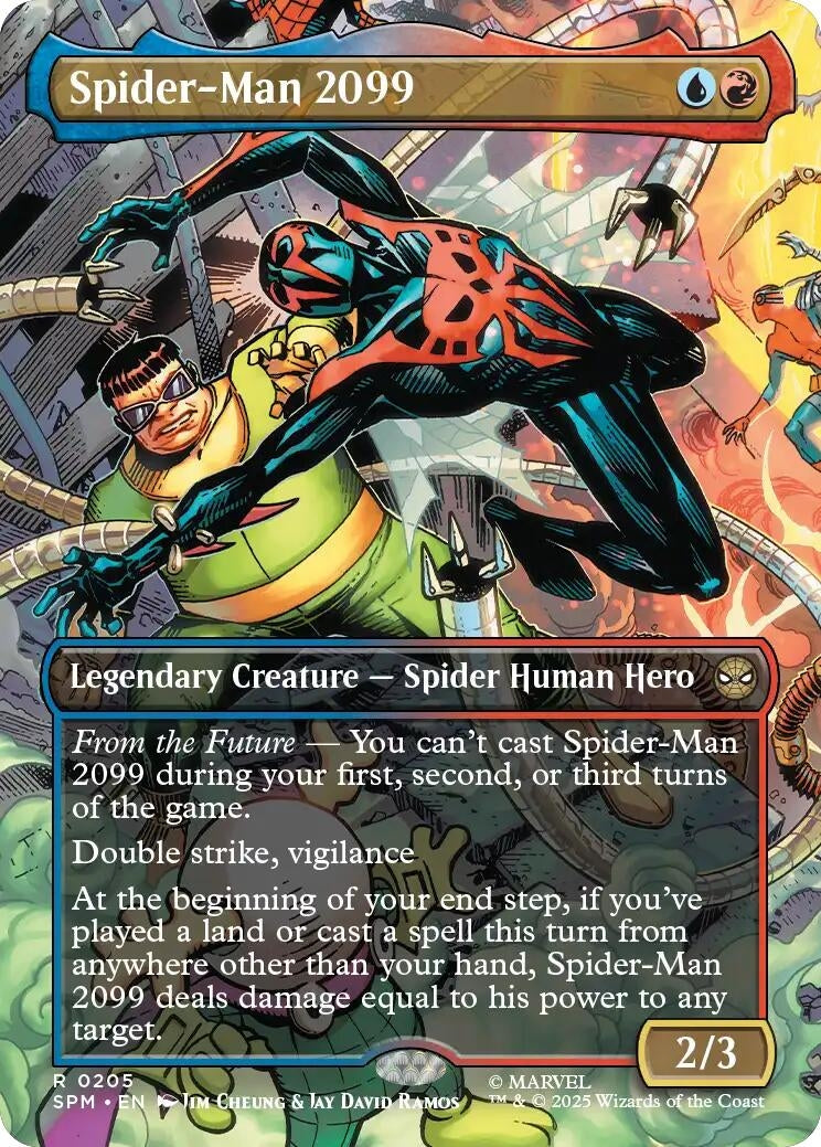 Image for Spider-Man 2099 (0205) (Borderless) (205) (Marvel's Spider-Man) - Magic: The Gathering
