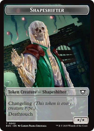 Shapeshifter // Golem (0013) Double-Sided Token (2 // 13) (Commander: Edge of Eternities)