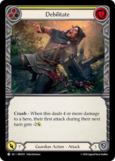 Debilitate (Yellow) (MPG071) (Mastery Pack Guardian)
