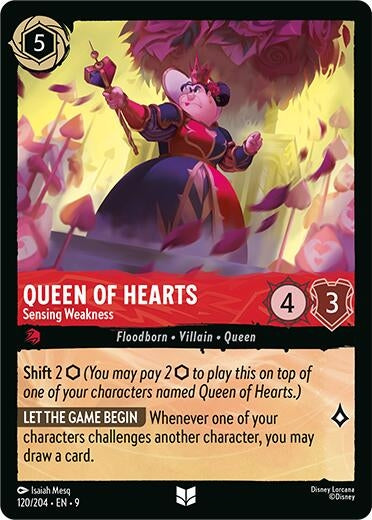 Queen of Hearts - Sensing Weakness (120/204) (Fabled)