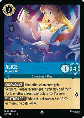 Image for Alice - Growing Girl (160/204) (Fabled) - Disney Lorcana