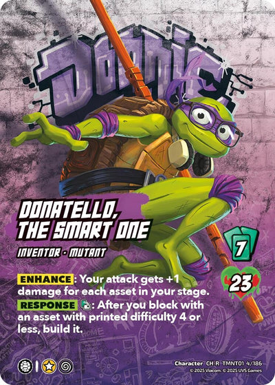 Donatello, the Smart One (TMNT01 4/186) (Teenage Mutant Ninja Turtles)