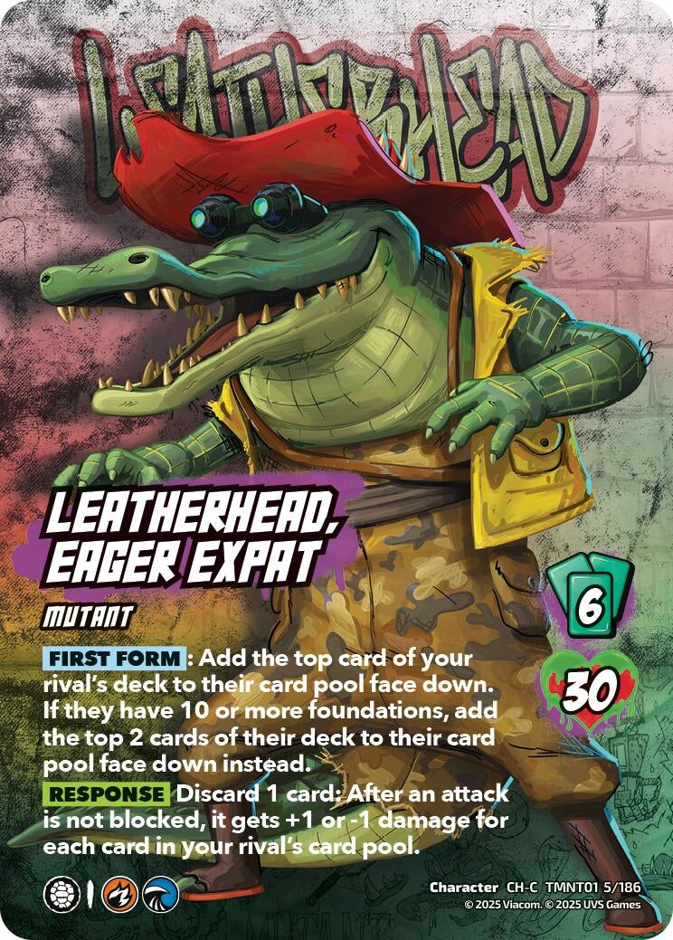Leatherhead, Eager Expat (TMNT01 5/186) (Teenage Mutant Ninja Turtles)