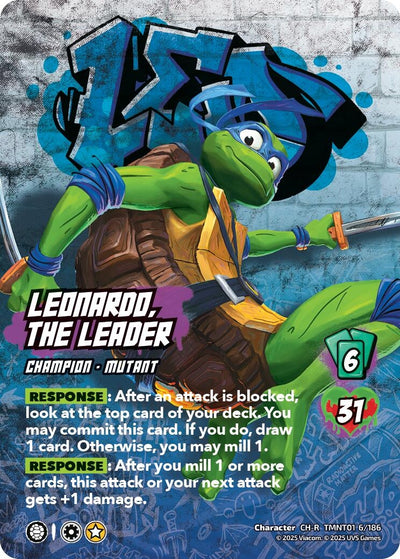 Leonardo, the Leader (TMNT01 6/186) (Teenage Mutant Ninja Turtles)