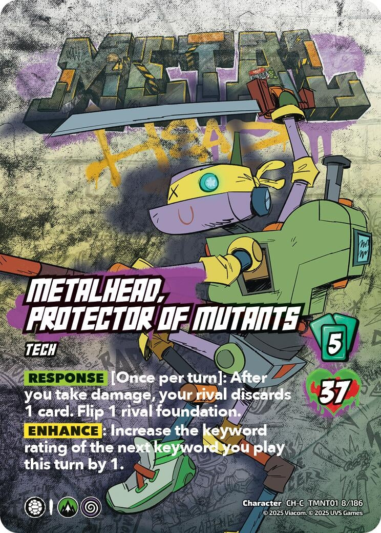 Metalhead, Protector of Mutants (TMNT01 8/186) (Teenage Mutant Ninja Turtles)