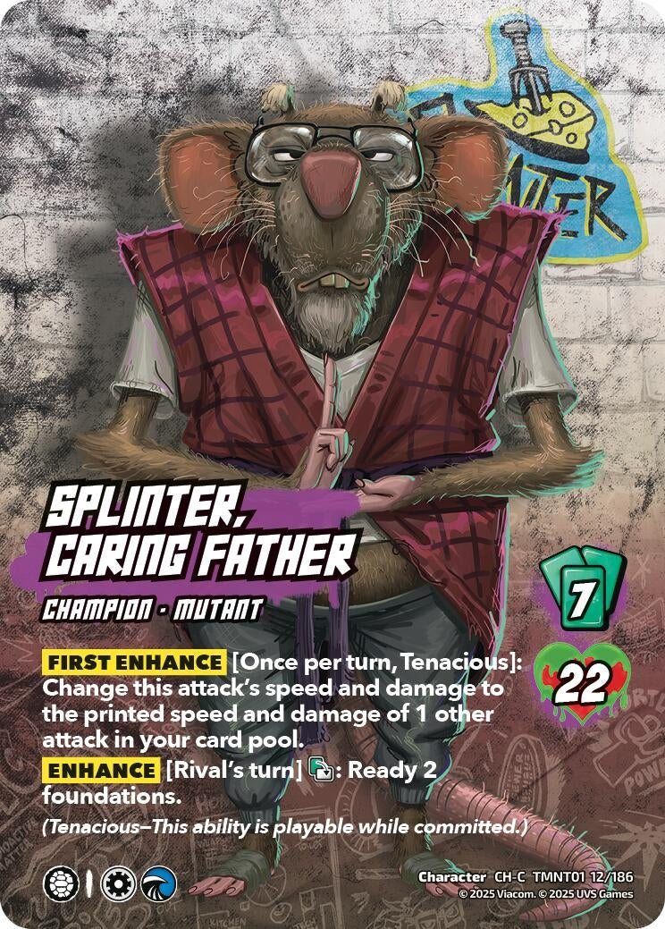 Splinter, Caring Father (TMNT01 12/186) (Teenage Mutant Ninja Turtles)