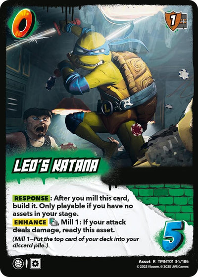 Leo's Katana (TMNT01 34/186) (Teenage Mutant Ninja Turtles)