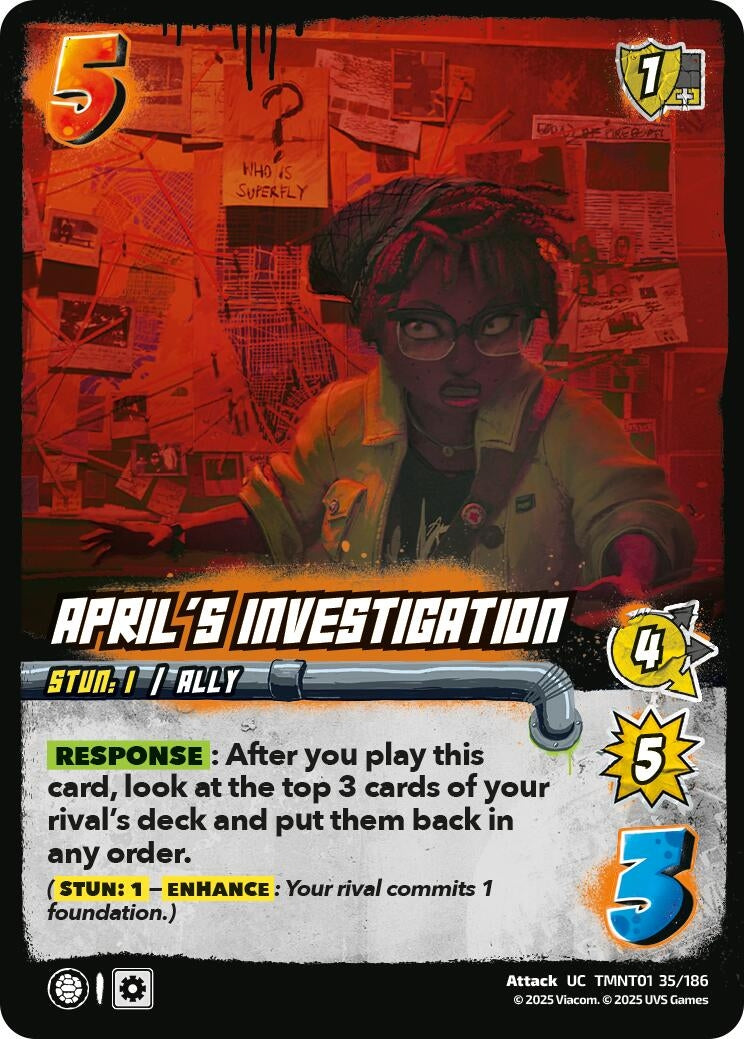 April's Investigation (TMNT01 35/186) (Teenage Mutant Ninja Turtles)