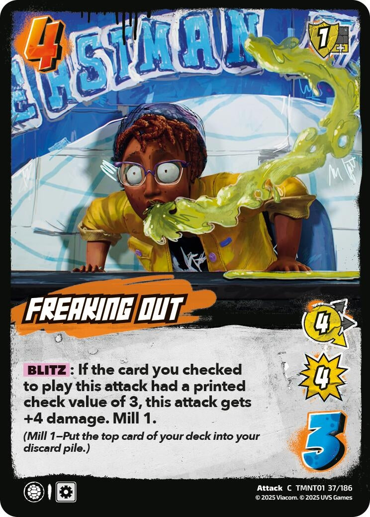 Freaking Out (TMNT01 37/186) (Teenage Mutant Ninja Turtles)