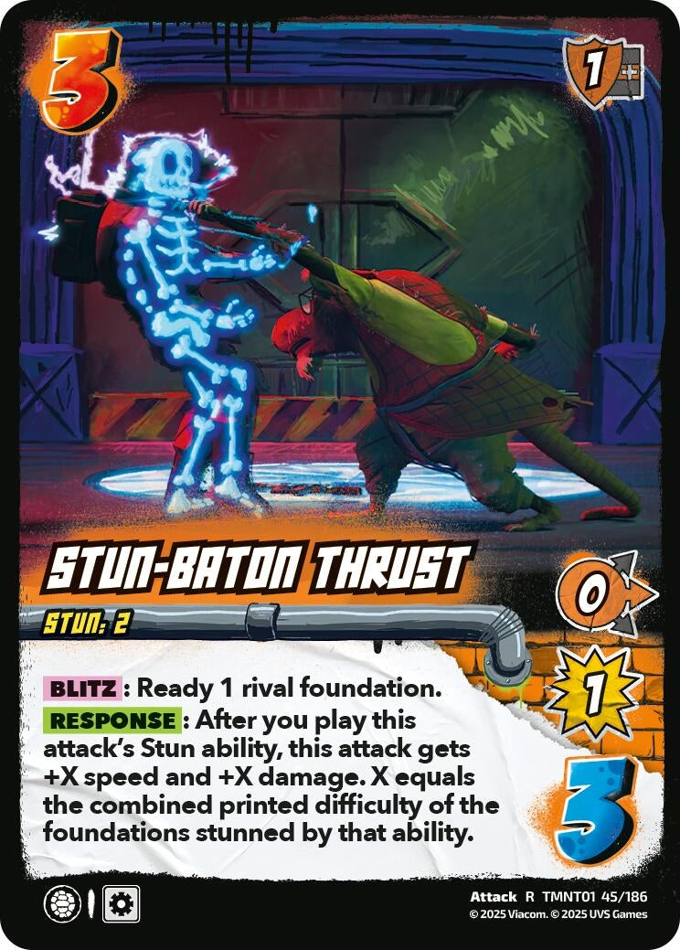 Stun-Baton Thrust (TMNT01 45/186) (Teenage Mutant Ninja Turtles)