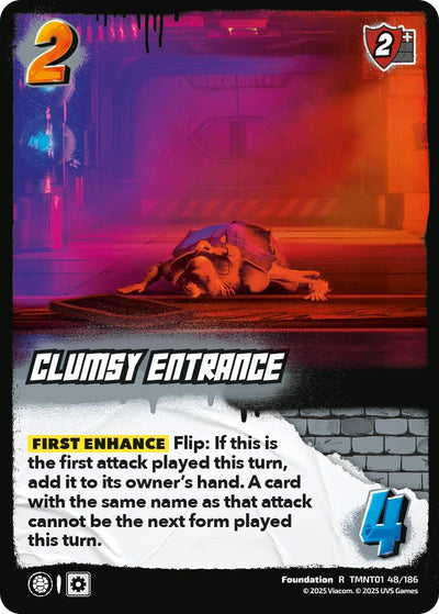 Clumsy Entrance (TMNT01 48/186) (Teenage Mutant Ninja Turtles)