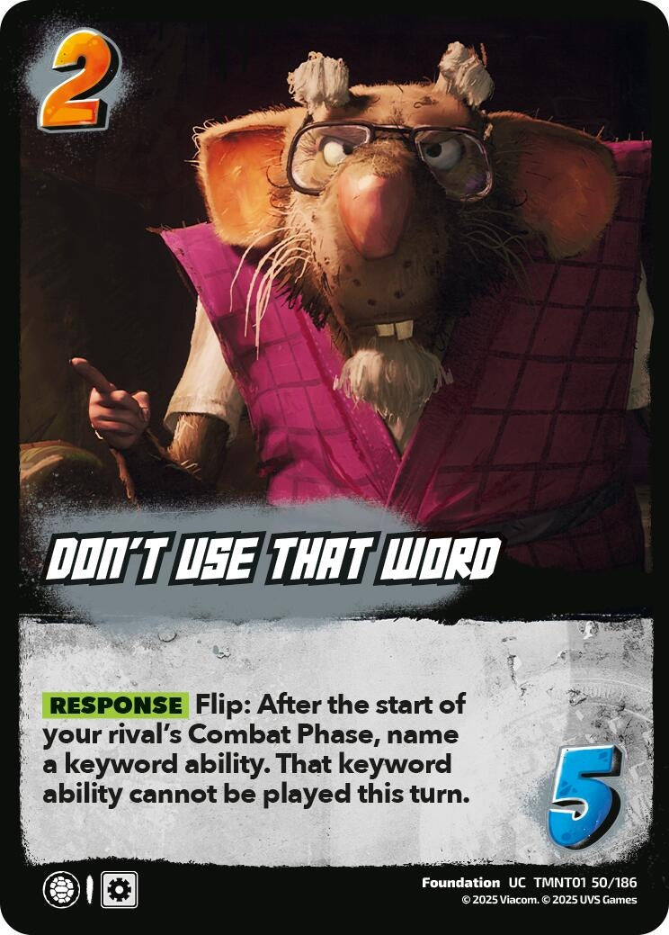 Don't Use That Word (TMNT01 50/186) (Teenage Mutant Ninja Turtles)