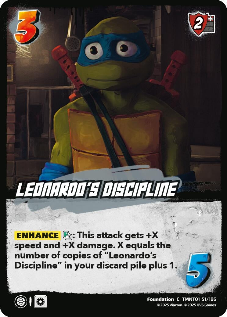 Leonardo's Discipline (TMNT01 51/186) (Teenage Mutant Ninja Turtles)