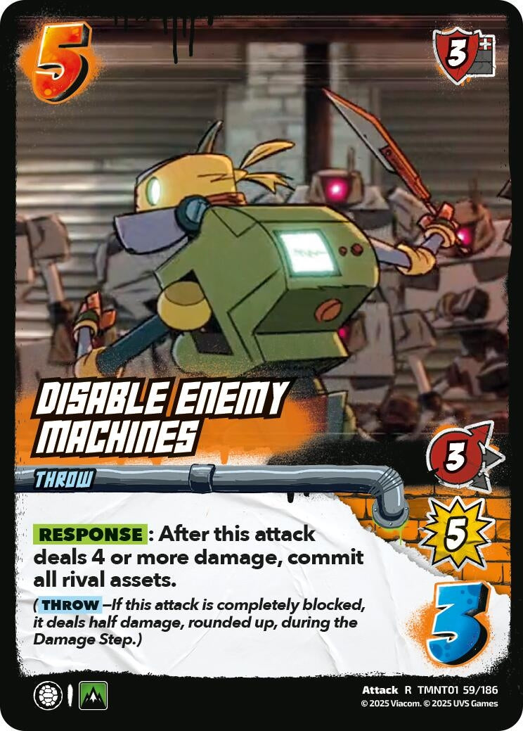 Disable Enemy Machines (TMNT01 59/186) (Teenage Mutant Ninja Turtles)