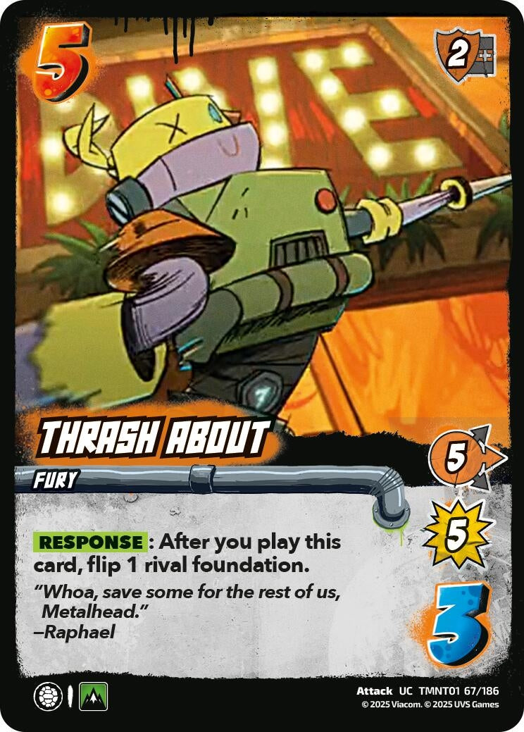 Thrash About (TMNT01 67/186) (Teenage Mutant Ninja Turtles)