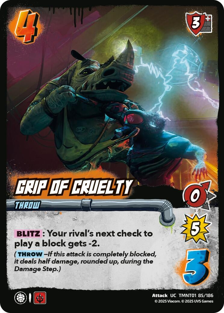 Grip of Cruelty (TMNT01 85/186) (Teenage Mutant Ninja Turtles)