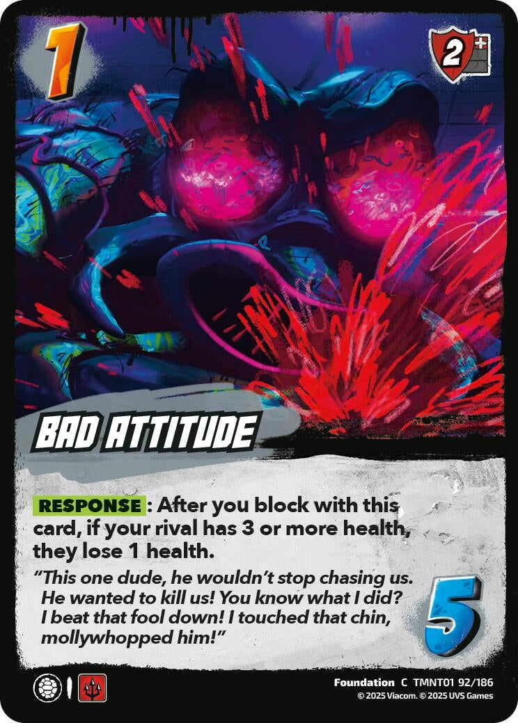 Bad Attitude (TMNT01 92/186) (Teenage Mutant Ninja Turtles)