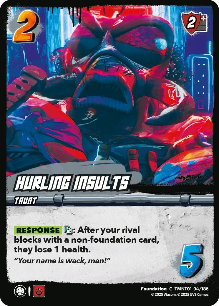 Hurling Insults (TMNT01 94/186) (Teenage Mutant Ninja Turtles)