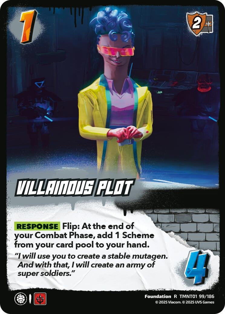 Villainous Plot (TMNT01 99/186) (Teenage Mutant Ninja Turtles)